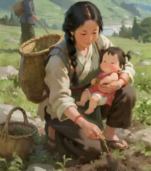 Bìa truyện Nuôi Bé Nhân Sâm, Cả Nhà Đổi Mệnh